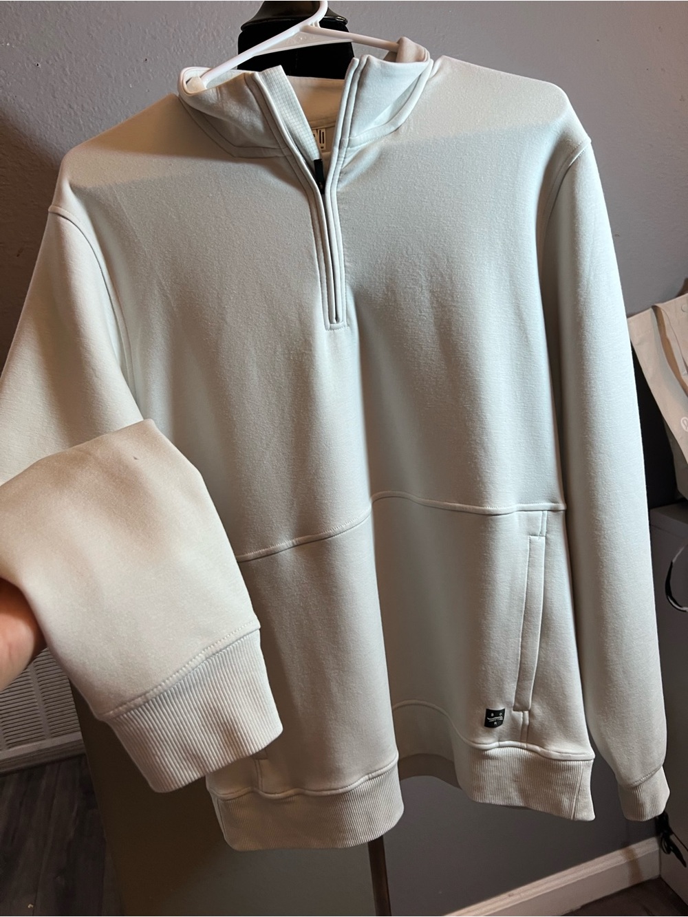 Sun day red golf half zip sweater